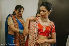 Lovely indian bride getting ready Lovely indian bride getting ready