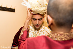 Enchanting groom getting ready for wedding ceremony. Enchanting groom getting ready for wedding ceremony.