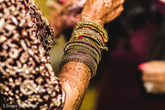 Marvelous Indian bride's bangles. Marvelous Indian bride's bangles.