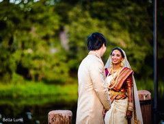 Maharani surprising the groom. Maharani surprising the groom.