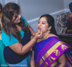 Indian wedding guests getting ready capture. Indian wedding guests getting ready capture.