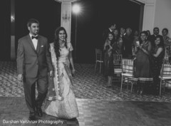 Marvelous Indian bride and groom black and white portrait. Marvelous Indian bride and groom black and white portrait.