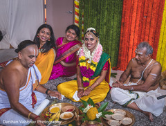 Gorgeous Indian bride with her garba ceremony fashion capture. indian bride,indian wedding hair and makeup,indian wedding fashion,pre- wedding celebrations