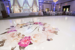 Indian wedding reception monogrammed dance floor. indian wedding reception,indian wedding reception floral and decor,indian wedding planning and design