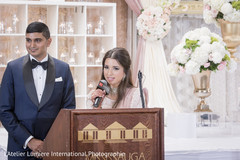 Adorable indian bride giving wedding speech indian wedding reception,indian wedding reception photography,indian bride and groom