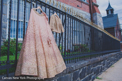 Beautiful Indian bride's lengha and open shirt lengha capture. indian bridal lengha,indian bride's fashion,indian bride's ceremony outfit