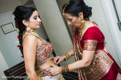 Don't miss this indian beauty getting ready for her wedding day. indian bride's hair and makeup,indian bride's fashion,indian bridal jewelry