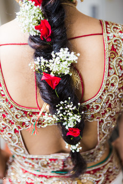 See the Final touch ups for this charming Indian bride. indian bride's hair and makeup,indian bride's fashion,indian bridal jewelry