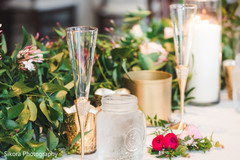 Marvelous Indian wedding glass ware. indian wedding decor,indian wedding reception setup