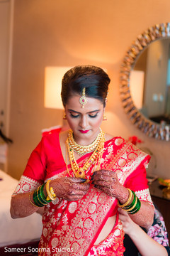 Don't miss this beautiful indian bride getting ready indian wedding gallery,indian bride getting ready,bridal tikka,bridal jewelry