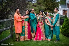 Lovely indian couple with family capture Lovely indian couple with family capture