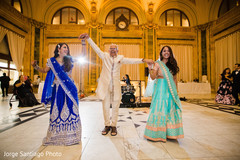 Indian wedding dance with family members. Indian wedding dance with family members.