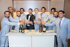 Indian groom toasting with groomsmen indian wedding gallery,indian groom fashion,indian groomsmen