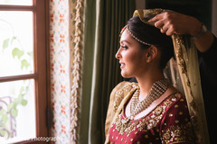 Indian bride putting her dupatta on Indian bride putting her dupatta on