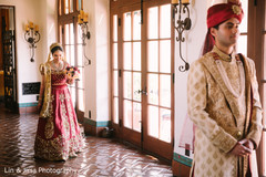 Indian bride about to surprise the groom Indian bride about to surprise the groom