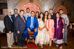 Indian engagement family portrait Indian engagement family portrait
