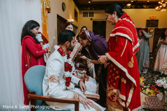 Indian bride and groom pre-wedding ritual capture Indian bride and groom pre-wedding ritual capture