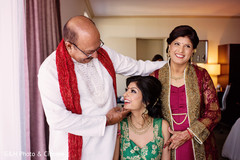 Indian bride enjoying time with her family Indian bride enjoying time with her family