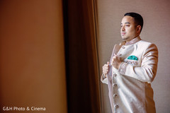 Indian groom getting ready Indian groom getting ready