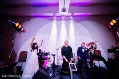 Live band performing at indian wedding reception Live band performing at indian wedding reception