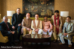 Fantastic indian groom with family portrait Fantastic indian groom with family portrait