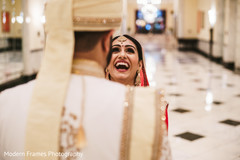 Indian bride having a great time with her soon to be husband Indian bride having a great time with her soon to be husband