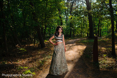 Indian bride glowing in her wedding attire. Indian bride glowing in her wedding attire.