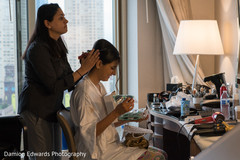 Maharani getting her hair done Maharani getting her hair done