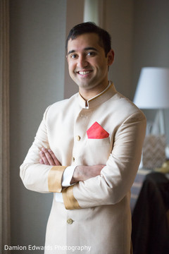 Indian groom getting ready Indian groom getting ready