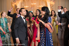 Indian bride and groom at the dance floor Indian bride and groom at the dance floor