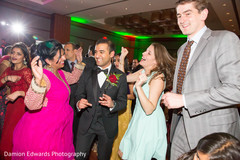 Indian wedding guests dancing with the groom indian wedding reception fashion,indian wedding party,lighting