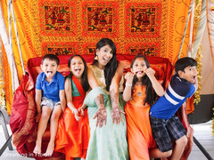 Maharani having fun during mehndi party Maharani having fun during mehndi party