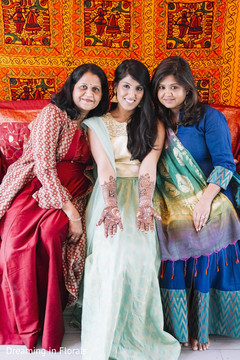 Ladies having fun during mehndi night Ladies having fun during mehndi night
