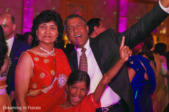 Indian wedding guests having a great time Indian wedding guests having a great time