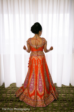 Indian bride looking out the window ready to get married Indian bride looking out the window ready to get married