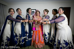 Marvelous portrait with indian bridesmaids Marvelous portrait with indian bridesmaids