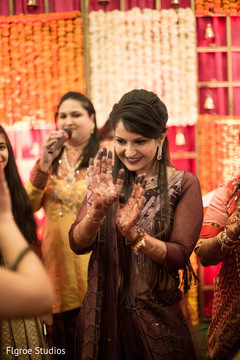 Lovely indian bride dancing Lovely indian bride dancing