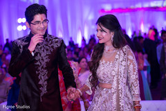 indian bride and groom during reception indian bride and groom during reception