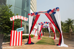Beautiful decoration on indian pre-wedding celebration Beautiful decoration on indian pre-wedding celebration
