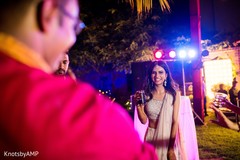 Happy indian bride having a cocktail Happy indian bride having a cocktail