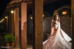 Indian bride twirling in a lovely lengha Indian bride twirling in a lovely lengha