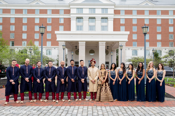 indian wedding gallery,outdoor photography,indian bride and groom,indian bridesmaids and groomsmen