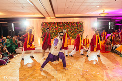 Indian groom leading a choreography Indian groom leading a choreography