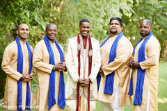 Handsome indian groom with groomsmen Handsome indian groom with groomsmen