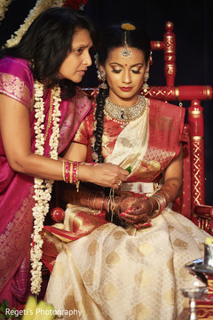 Lovely indian bride during wedding traditions Lovely indian bride during wedding traditions