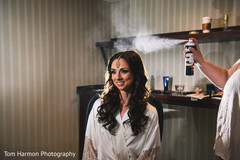 Indian bride checking her makeup Indian bride checking her makeup