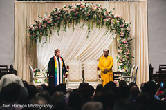 Priests ready to start indian wedding Priests ready to start indian wedding