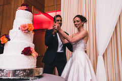 Indian wedding cake cutting scene Indian wedding cake cutting scene