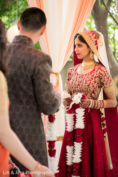 Indian couple at their wedding ceremony. Indian couple at their wedding ceremony.