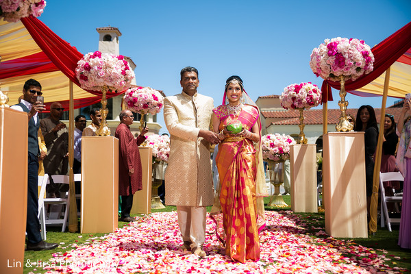 Indian bride's grand entrance